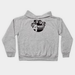 The 4 Marx Brothers at Paramount monotone version Kids Hoodie